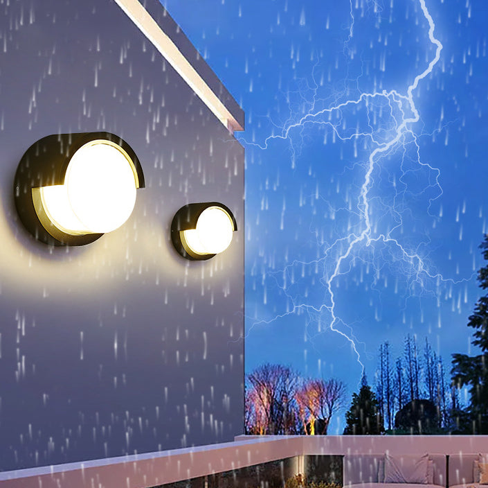 Round Square Acrylic Aluminum Outdoor Light