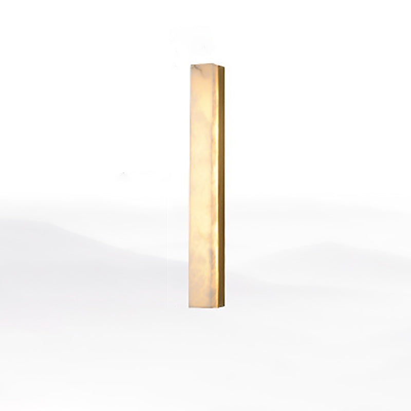 Long Strip Copper Marble Wall Lamp