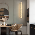 Long Strip Copper Marble Wall Lamp