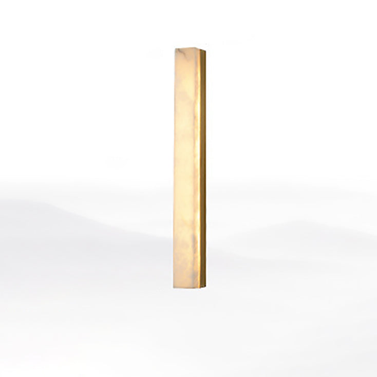 Long Strip Copper Marble Wall Lamp