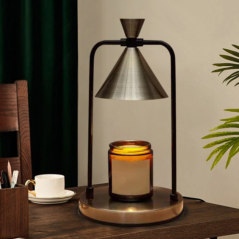 Iron Cone Steel Melting Table Lamp