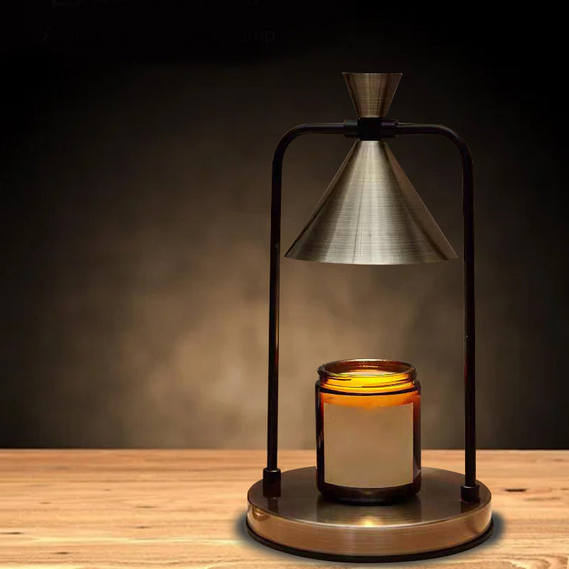 Iron Cone Steel Melting Table Lamp
