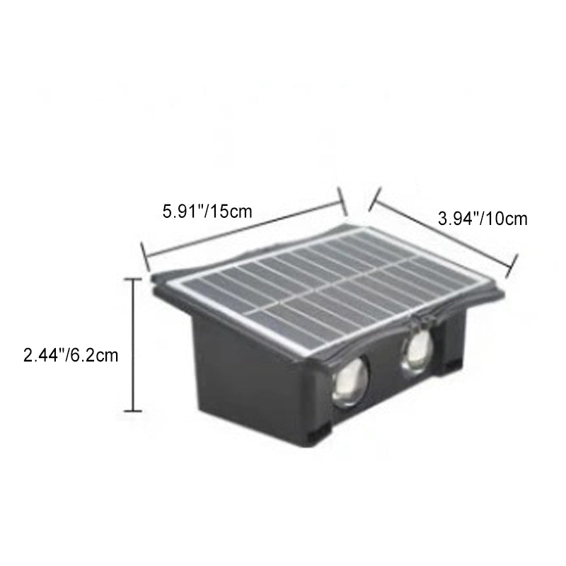 Rectangle Silicone ABS Patio Outdoor Light