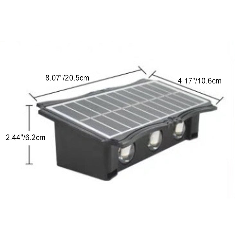 Rectangle Silicone ABS Patio Outdoor Light