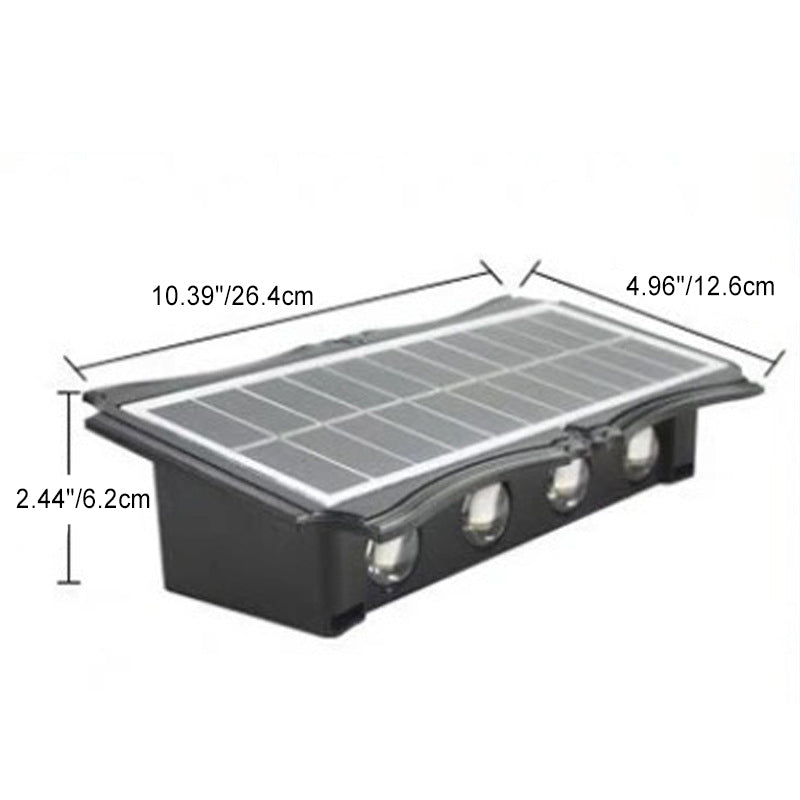 Rectangle Silicone ABS Patio Outdoor Light