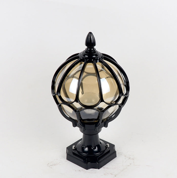 Round Aluminum Glass Garden Outdoor Light