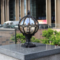 Round Aluminum Glass Garden Outdoor Light