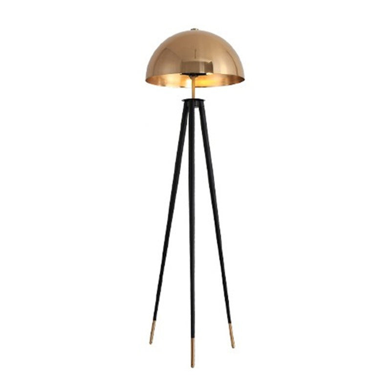 Aluminum Iron Semicircular Lampshade Floor Lamp