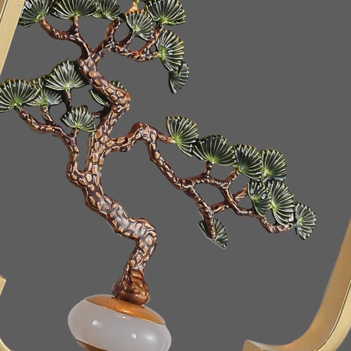 Welcoming Pine Sika Deer Wall Lamp