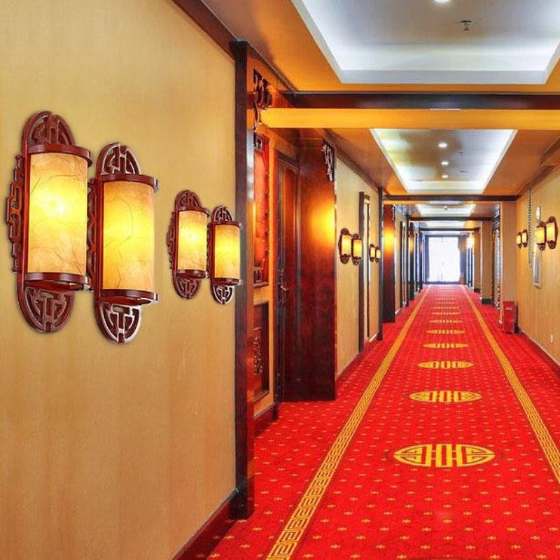 Cylinder Imitation Sheepskin Lampshade Wall Lamp