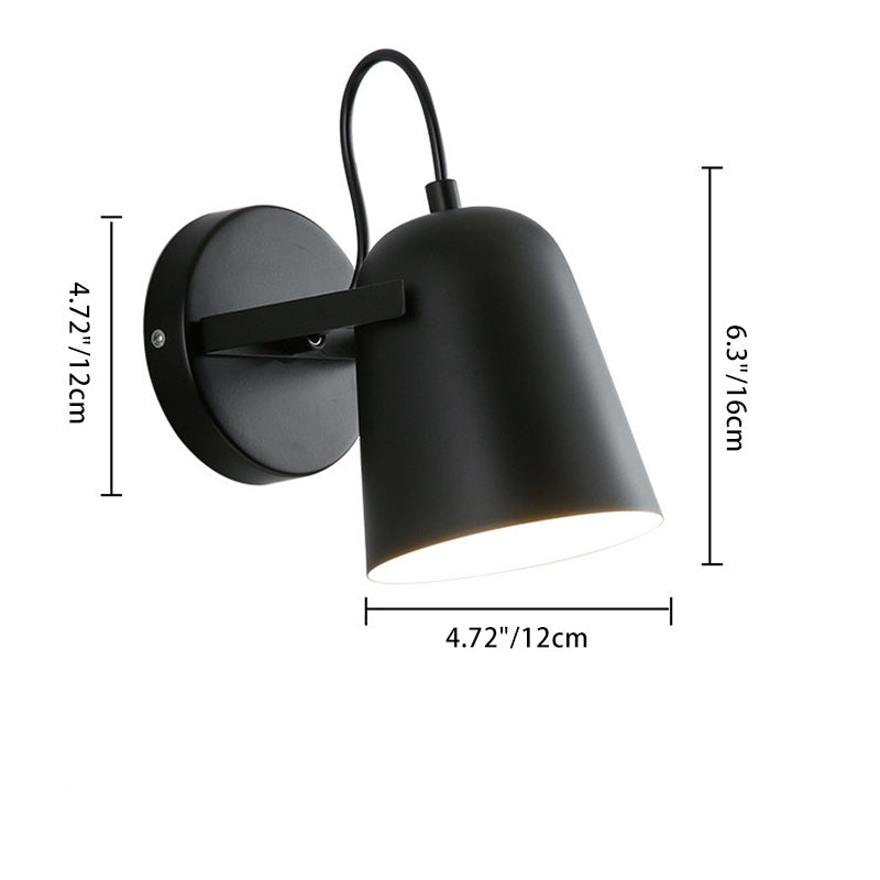 Macarons Rotatable Iron Lampshade Wall Lamp