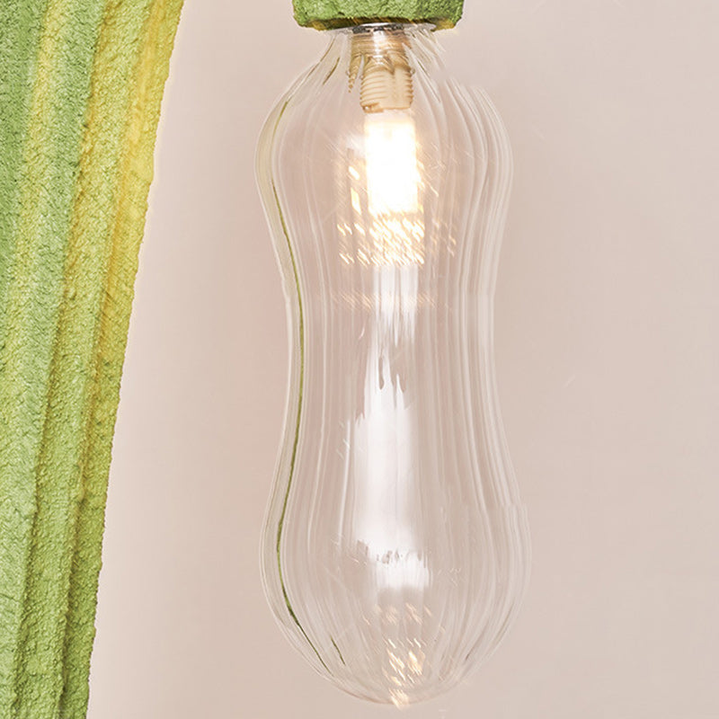 Cactus Resin Glass Living 4-Light Floor Lamp