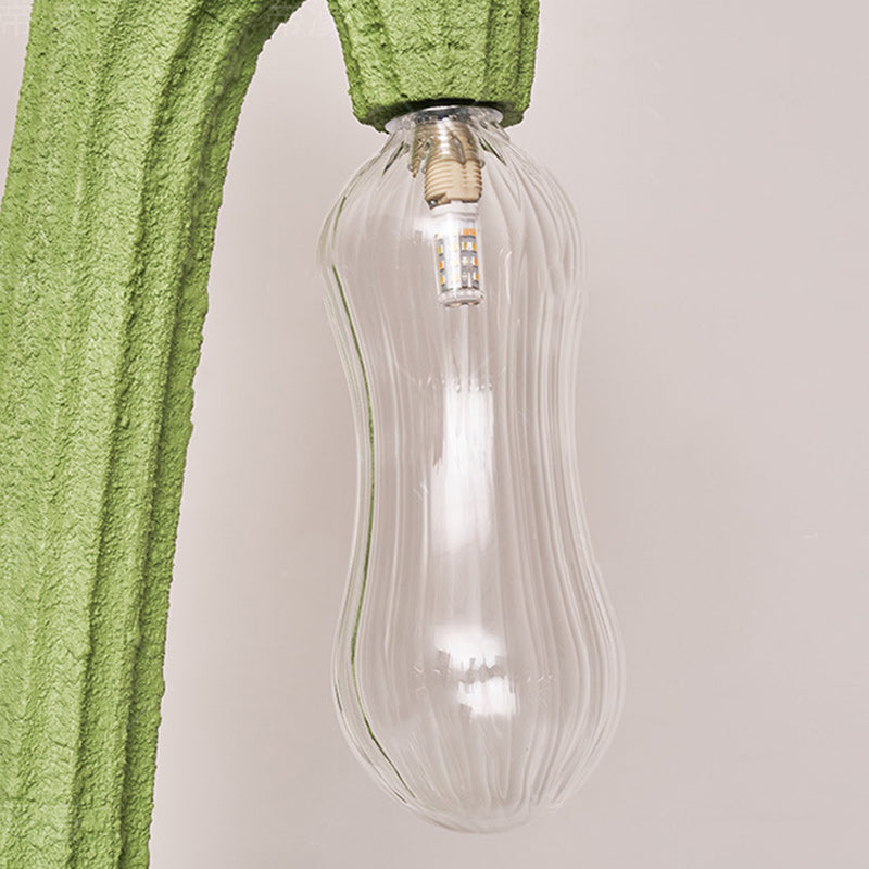 Cactus Resin Glass Living 4-Light Floor Lamp