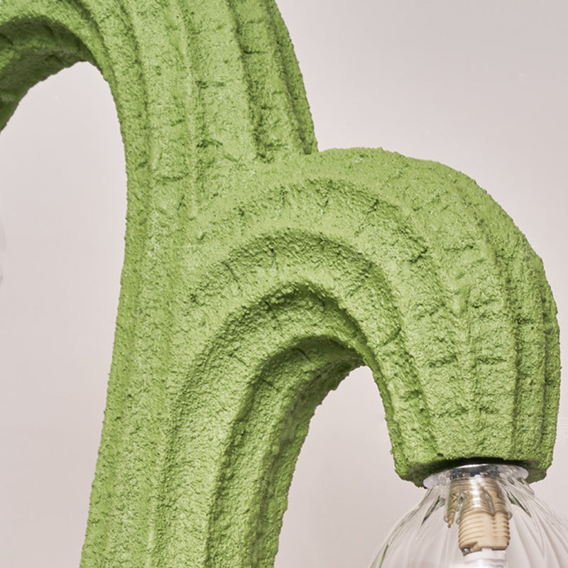 Cactus Resin Glass Living 4-Light Floor Lamp