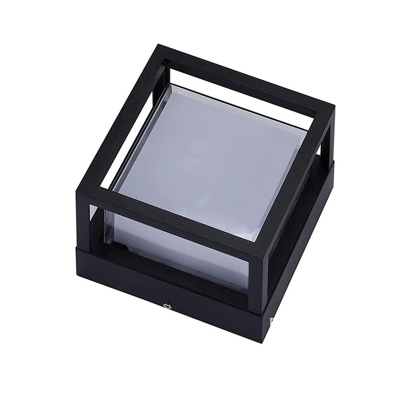 Square Cube Aluminum Acrylic Wall Lamp