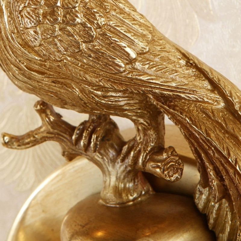 Phoenix Full Copper Fabric 2-Light Wall Lamp