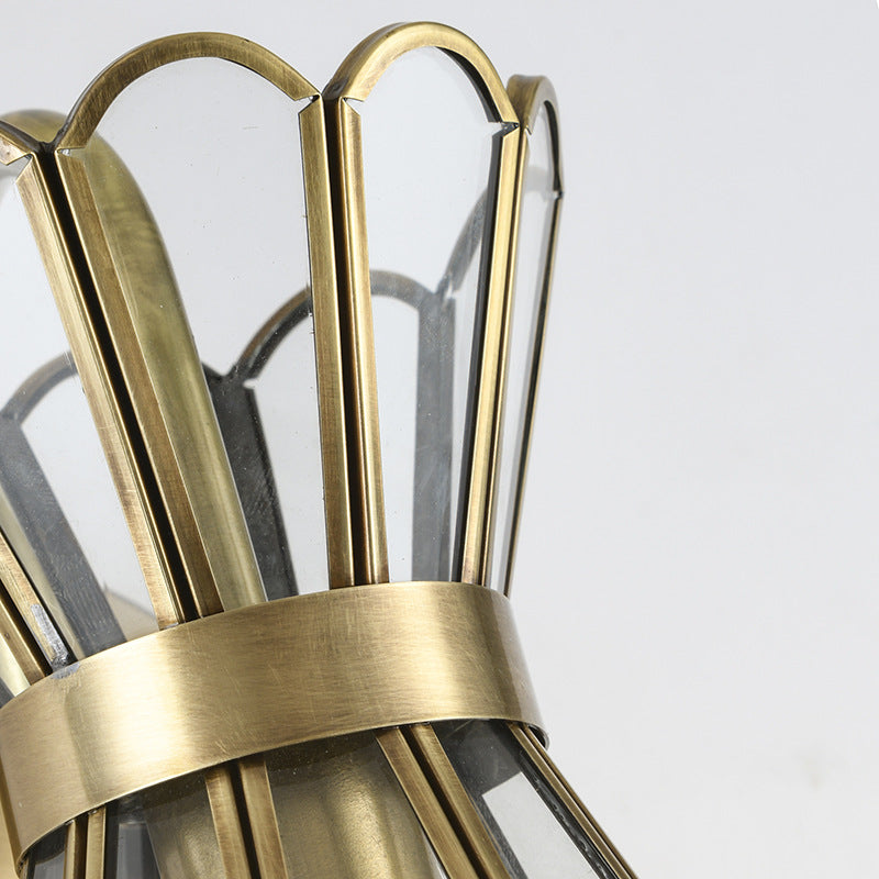 Cone Full Copper Glass Wall Lamp