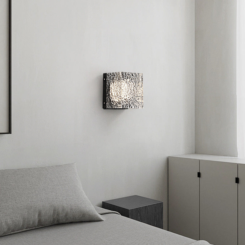 Square Aluminum Acrylic Transparent Wall Lamp