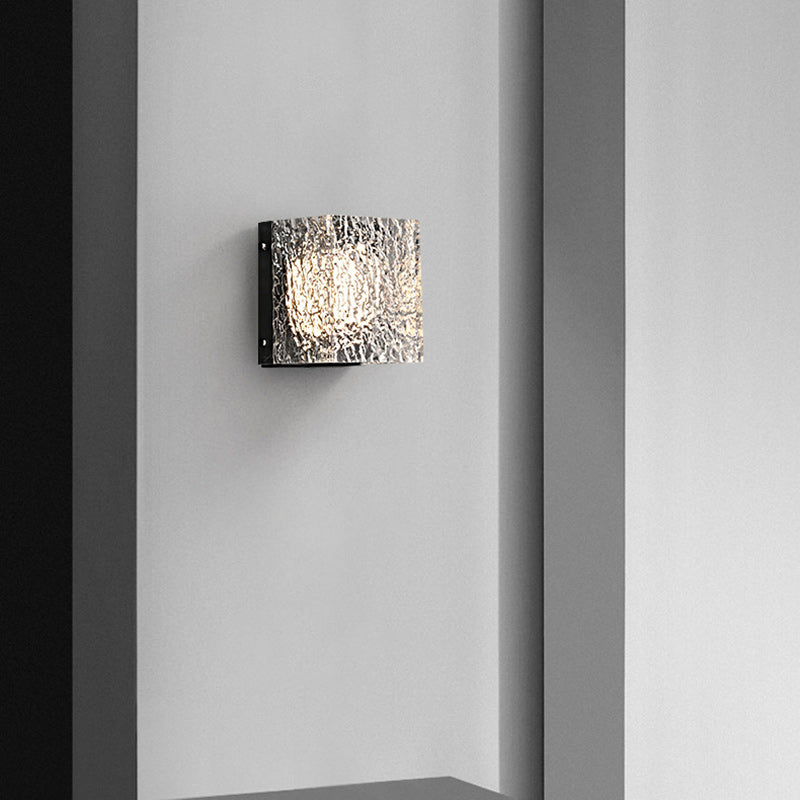 Square Aluminum Acrylic Transparent Wall Lamp