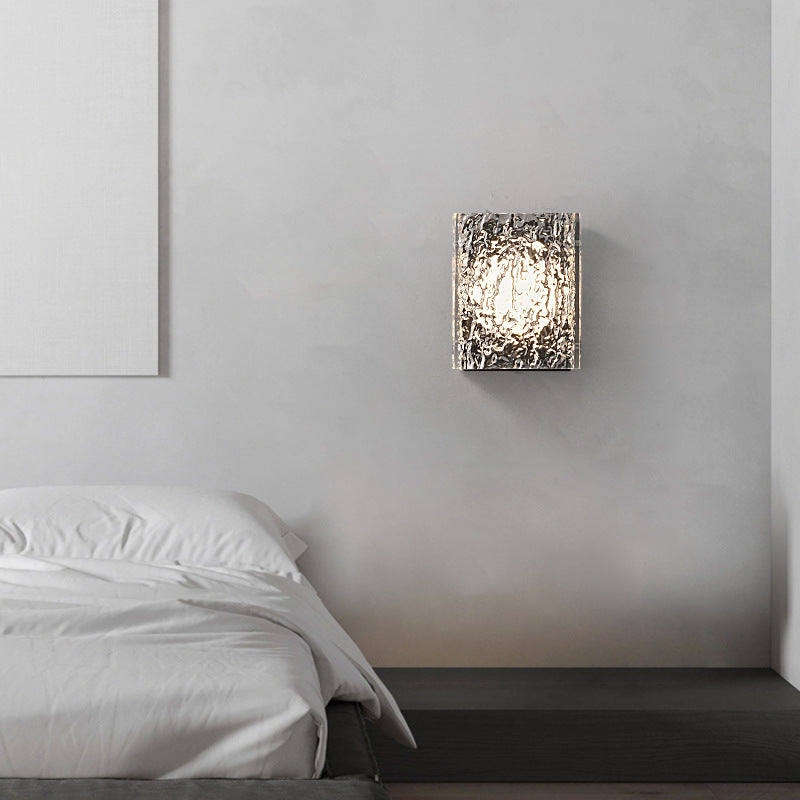 Square Aluminum Acrylic Transparent Wall Lamp