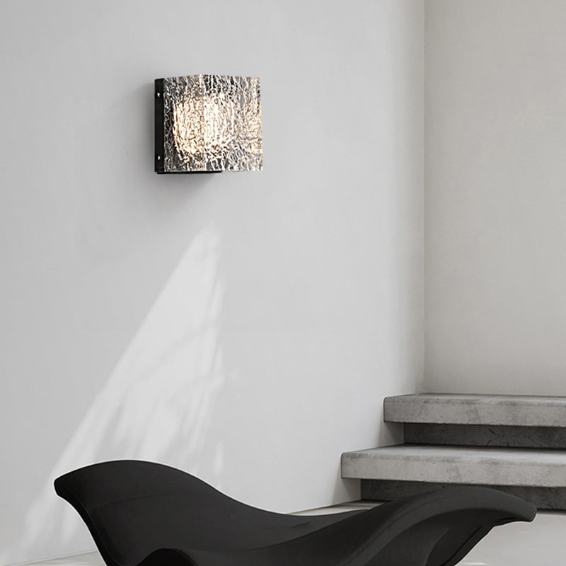 Square Aluminum Acrylic Transparent Wall Lamp
