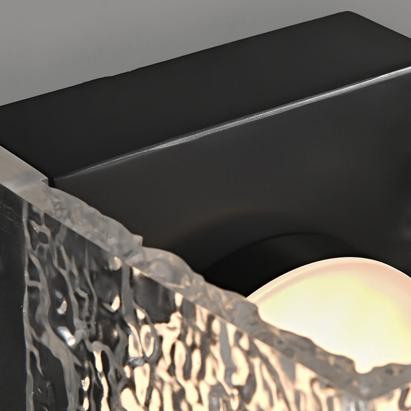 Square Aluminum Acrylic Transparent Wall Lamp
