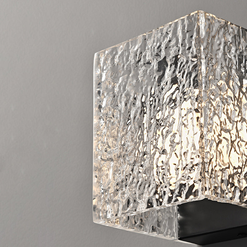 Square Aluminum Acrylic Transparent Wall Lamp