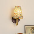 Flower Pattern Solid Wood Wall Lamp