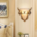 Resin Carving Pattern Glass Wall Lamp