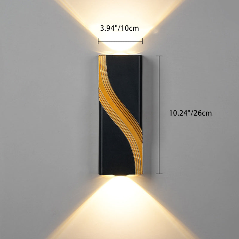 Rectangle Cube Aluminum Patios Outdoor Light