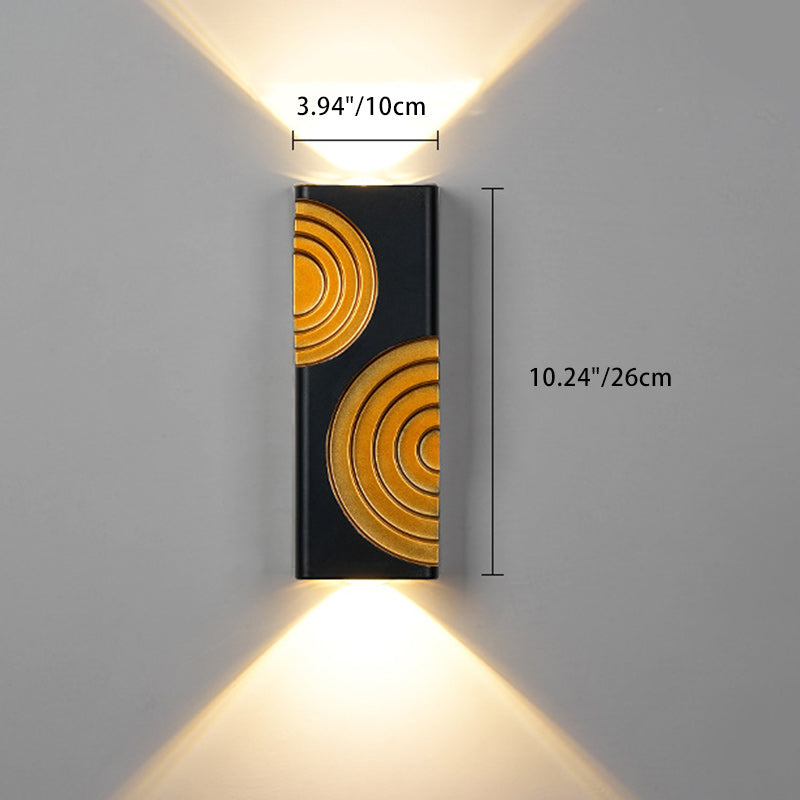 Rectangle Cube Aluminum Patios Outdoor Light