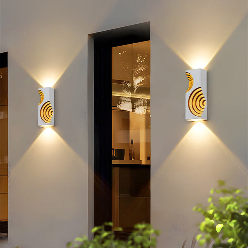 Rectangle Cube Aluminum Patios Outdoor Light