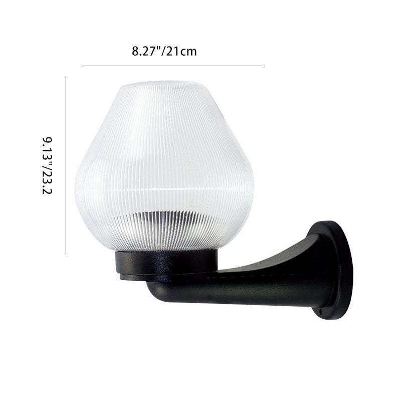 Polystyrene UV PC Oval Outdoor Light