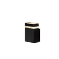 Rectangle Cube Aluminum Glass 2-Light Outdoor Light