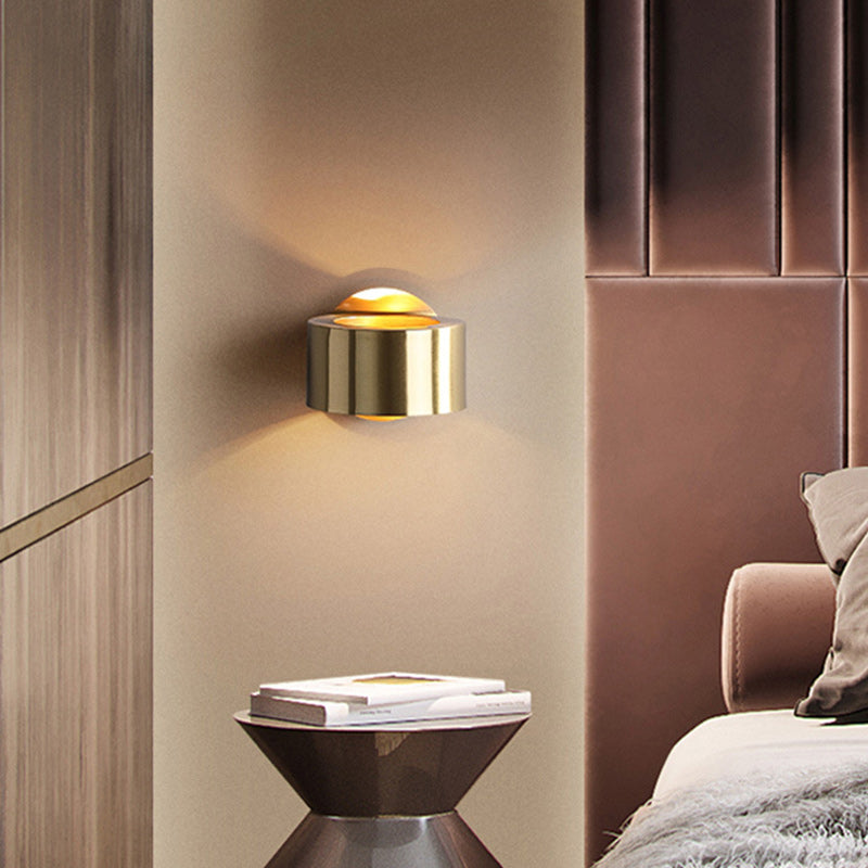 Round Rotatable Full Copper Wall Lamp