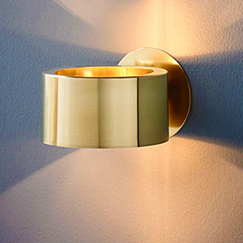 Round Rotatable Full Copper Wall Lamp