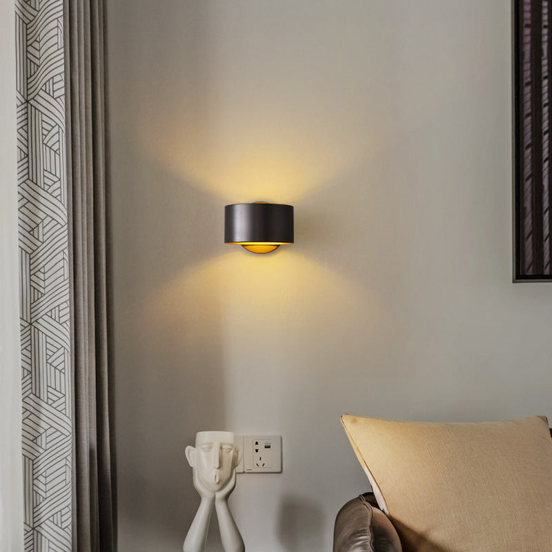 Round Rotatable Full Copper Wall Lamp