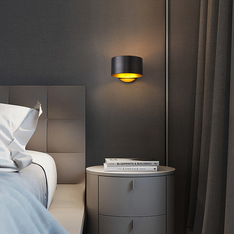 Round Rotatable Full Copper Wall Lamp
