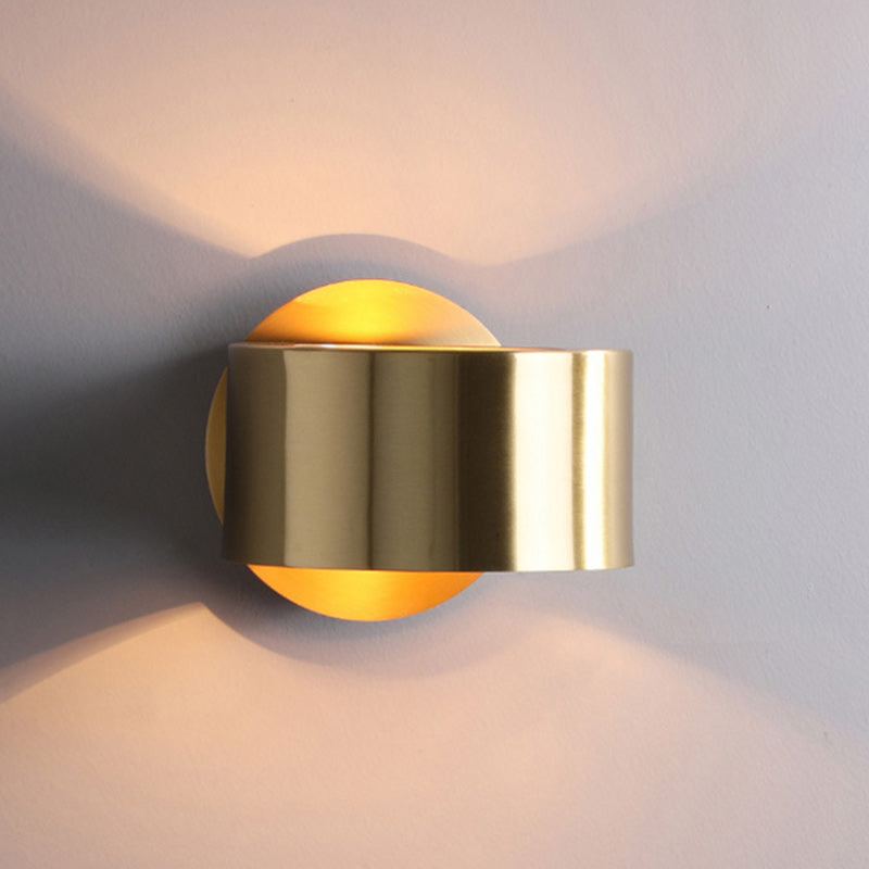 Round Rotatable Full Copper Wall Lamp