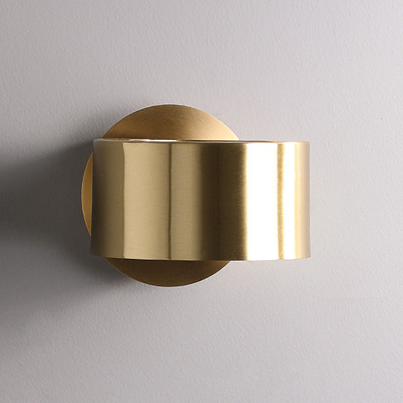 Round Rotatable Full Copper Wall Lamp