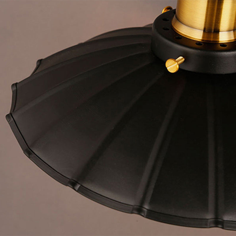 Umbrella Shape Iron Lampshade Wall Lamp