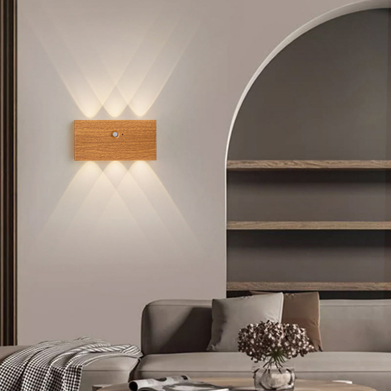 Human Body Sensing Rectangle Wall Lamp