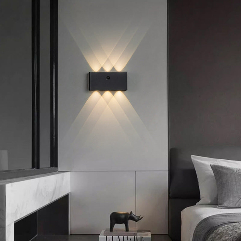 Human Body Sensing Rectangle Wall Lamp