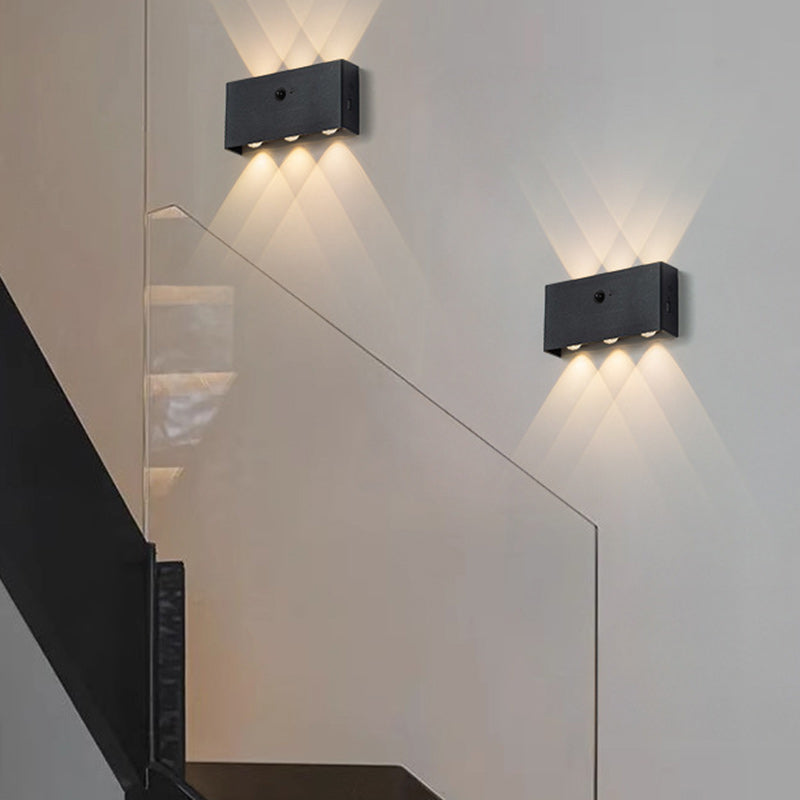 Human Body Sensing Rectangle Wall Lamp