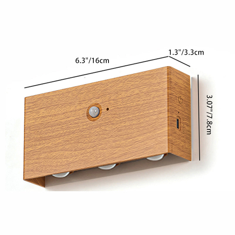 Human Body Sensing Rectangle Wall Lamp