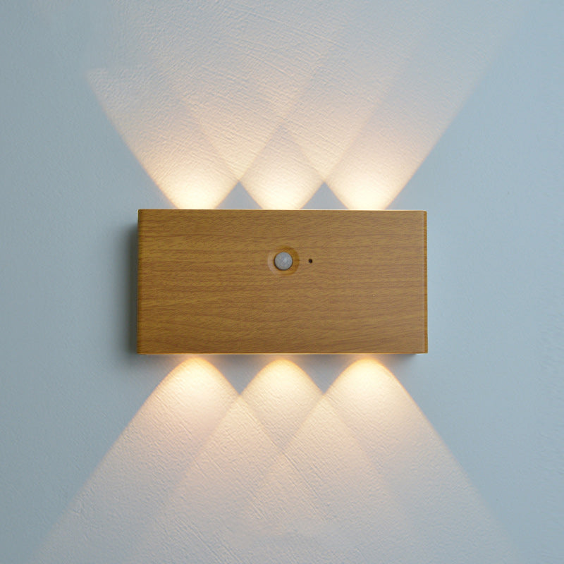 Human Body Sensing Rectangle Wall Lamp