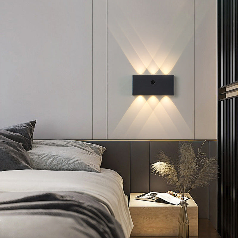 Human Body Sensing Rectangle Wall Lamp