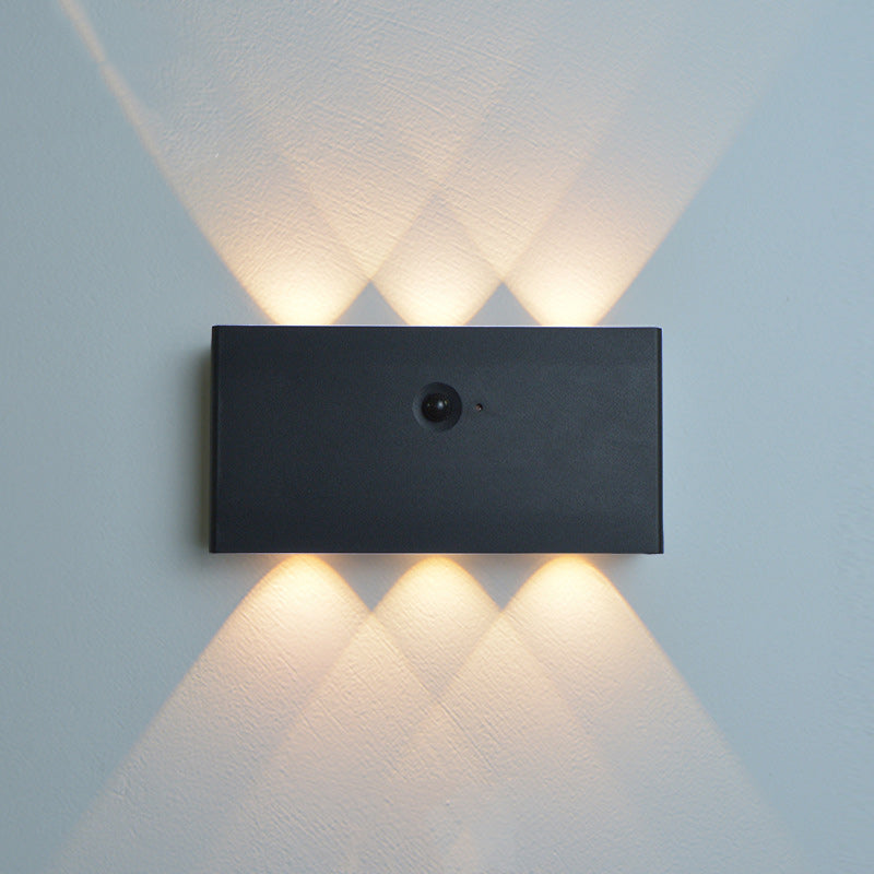 Human Body Sensing Rectangle Wall Lamp