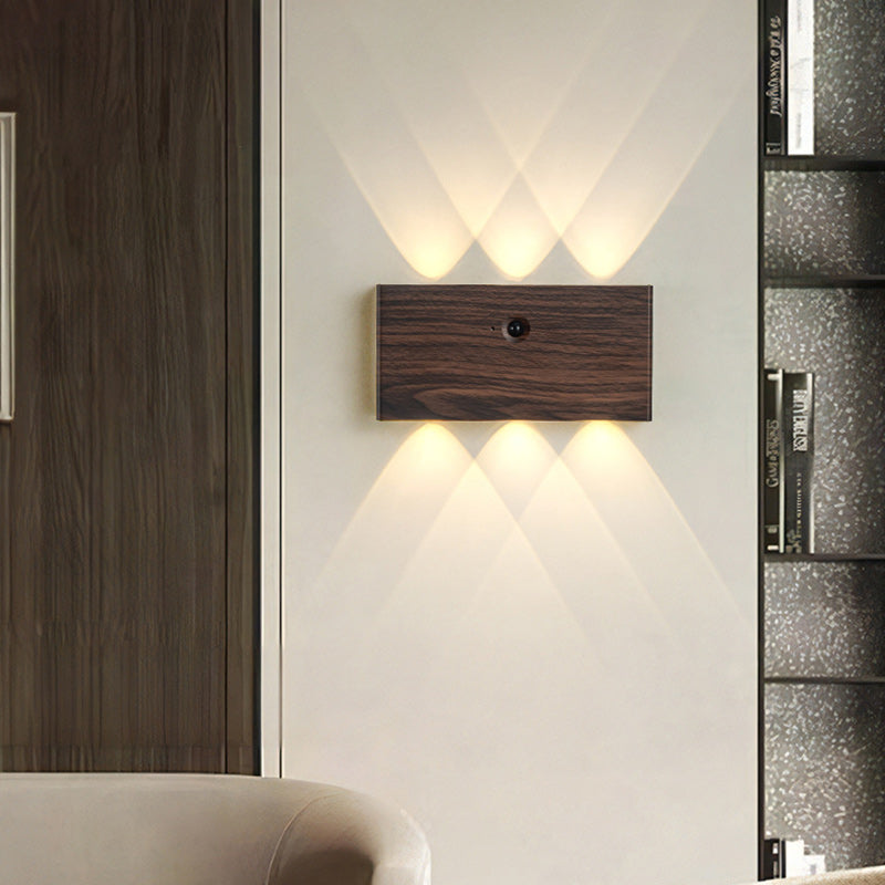 Human Body Sensing Rectangle Wall Lamp