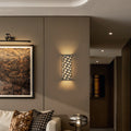 Cylinder Hollow Corrugated Ceramics Wall Lamp